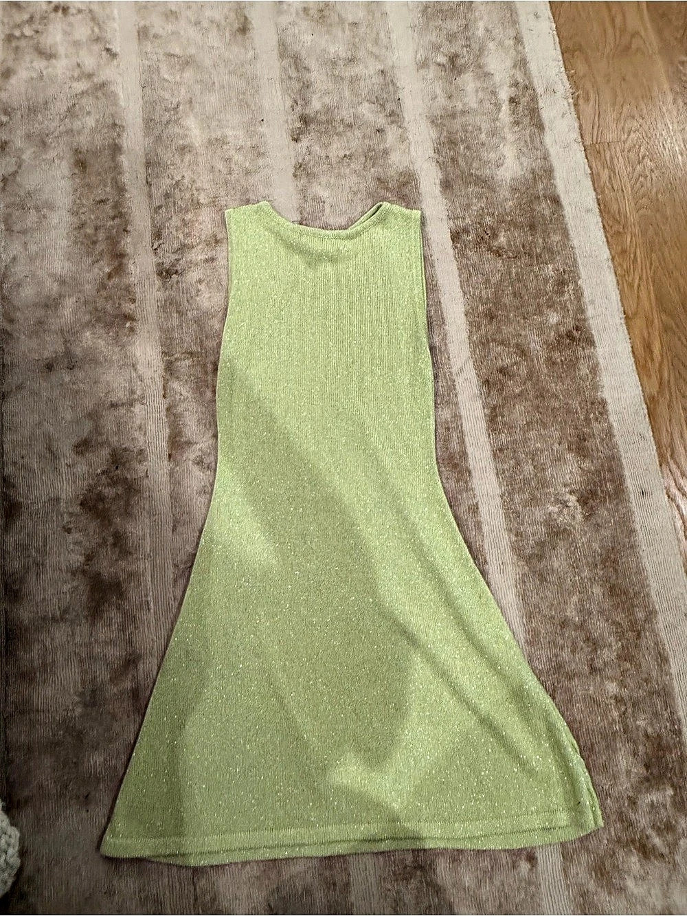 Princess Polly Porscha Shimmer Mini Dress Green US 6